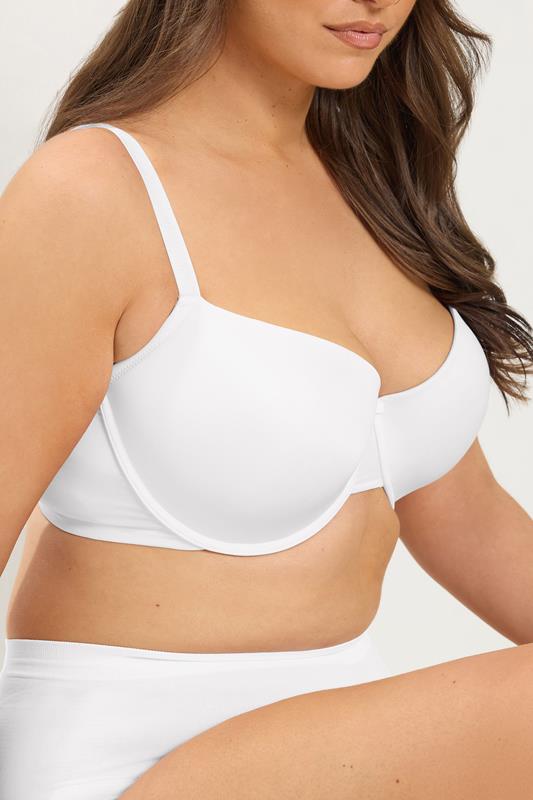 YOURS Plus Size White Moulded Underwired New T-Shirt Bra | Yours Clothing 5