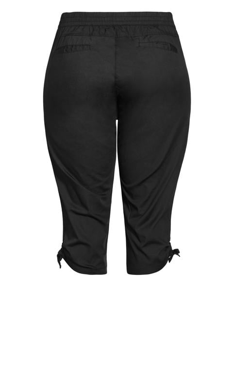 Poplin Black Crop Trouser 6