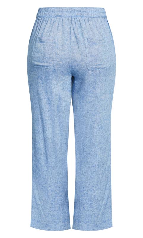 Next BLEND WIDE LEG PETITE - Trousers - blue chambray/blue - Zalando.de