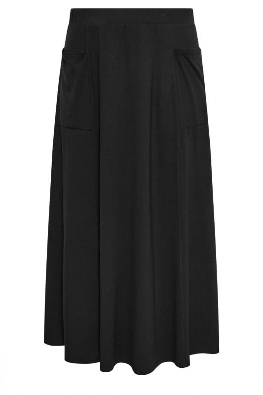 EVANS Plus Size Black Maxi Skirt | Evans  8