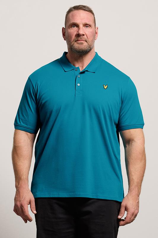  LYLE & SCOTT Big & Tall Lagoon Blue Core Polo Shirt