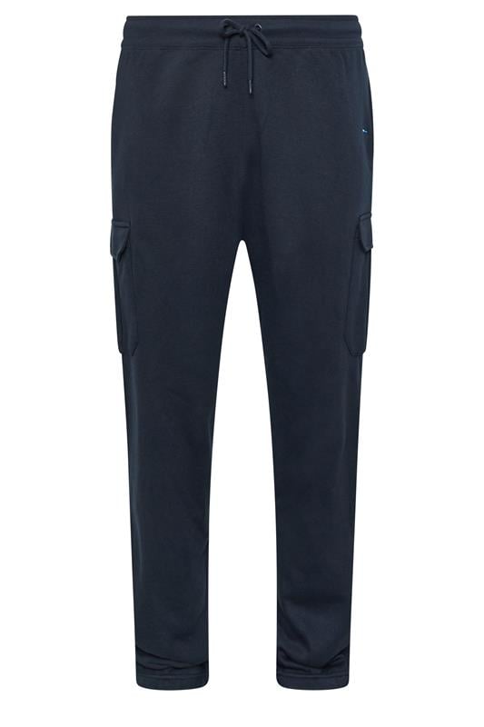 BadRhino Big & Tall Navy Blue Cargo Joggers | BadRhino 5