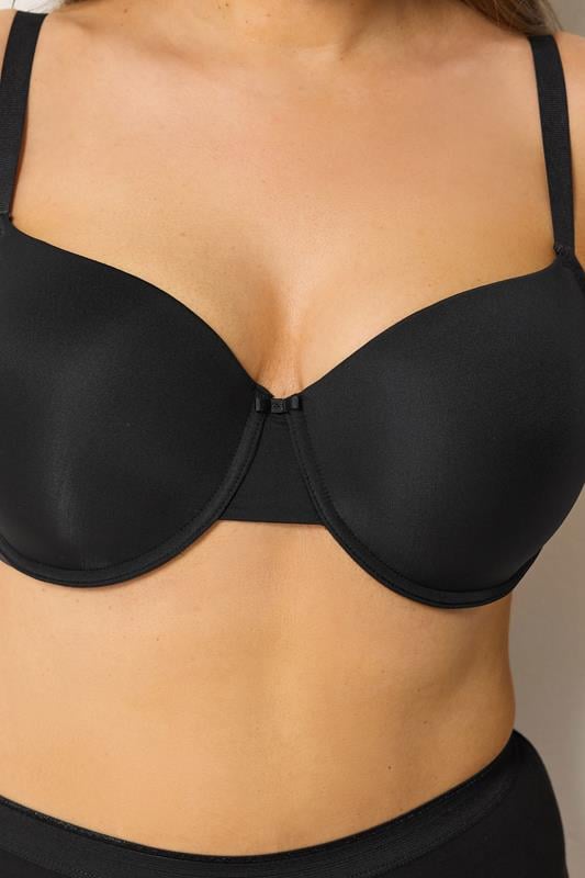 YOURS Plus Size Black Moulded Underwired New T-Shirt Bra | Yours Clothing 7