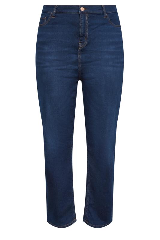 YOURS Plus Size Indigo Blue Straight Leg RUBY Jeans | Yours 5