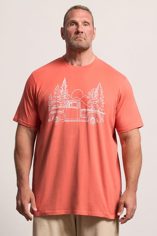 BadRhino Big & Tall Black Extra Long Pick Up Truck Graphic T-Shirt | BadRhino 1