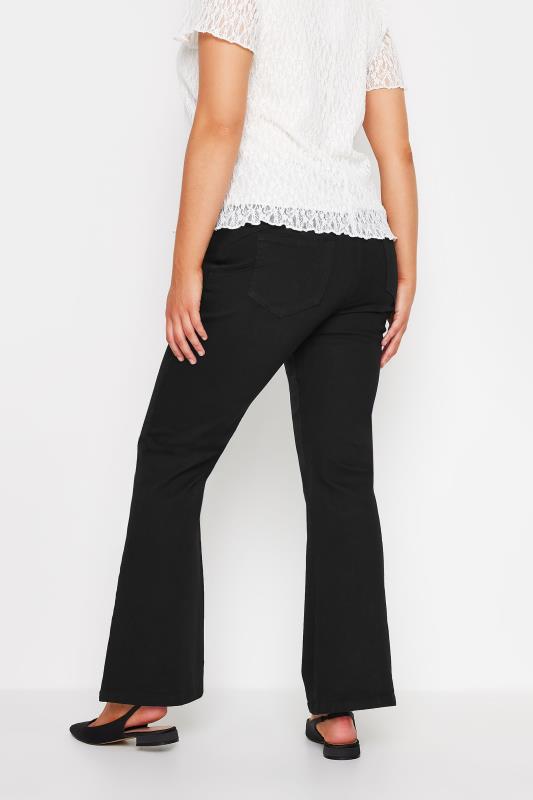 M&Co Black Lift & Shape Kick Flare Jeans | M&Co 4