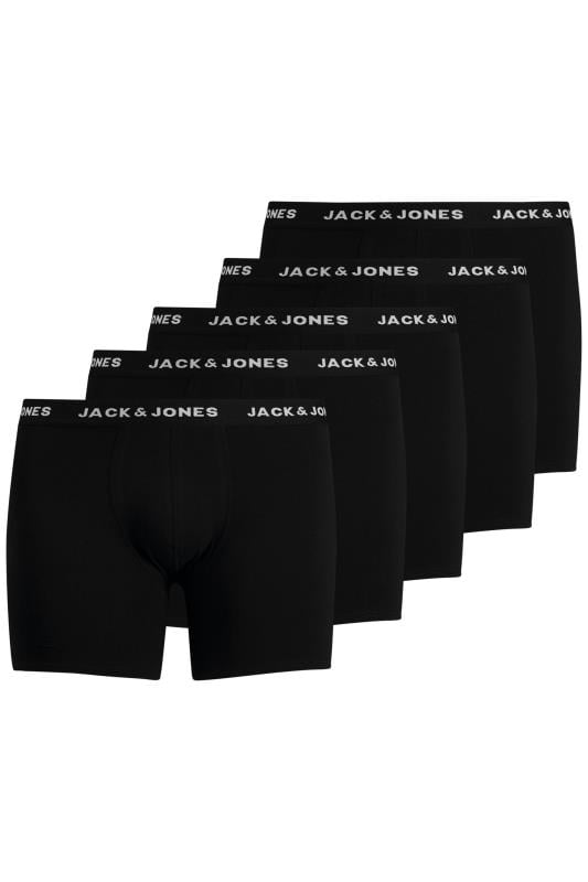 JACK & JONES 5 PACK Black Boxers | BadRhino 1