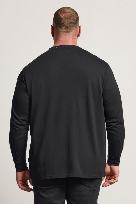 BadRhino Big & Tall Black Long Sleeve Dragon Graphic T-shirt | BadRhino 2