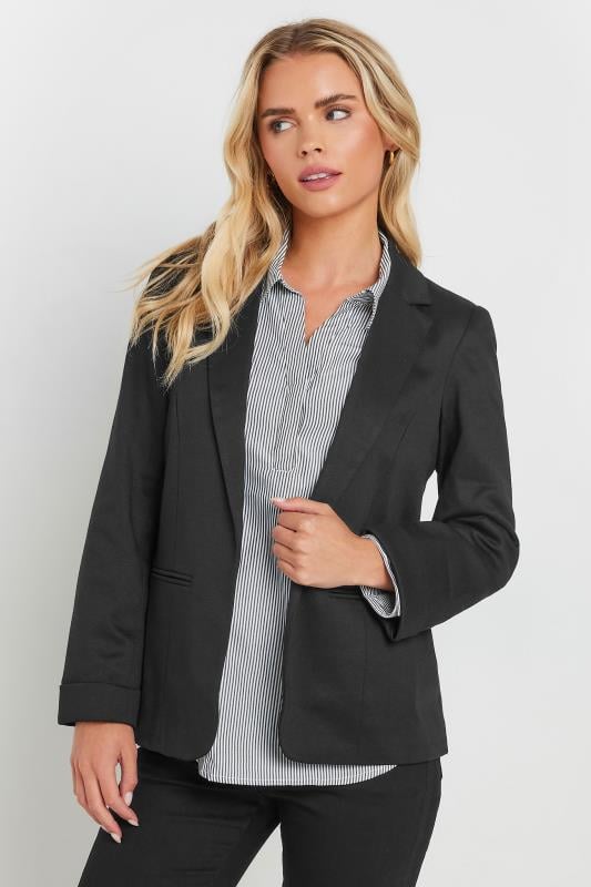 M&Co Petite Black Ponte Blazer | M&Co 1