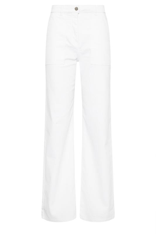 LTS Tall White Wide Leg Jeans | Long Tall Sally 5