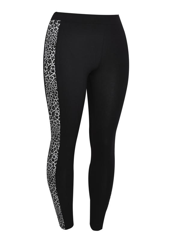 Animal Print Side Black Legging 2