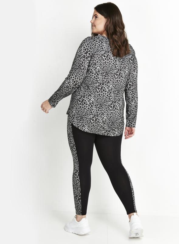 Animal Print Side Black Legging 4