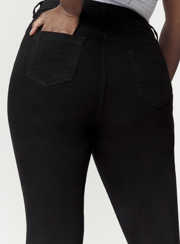 Plus Size Bootcut Jeans Black Petite 5