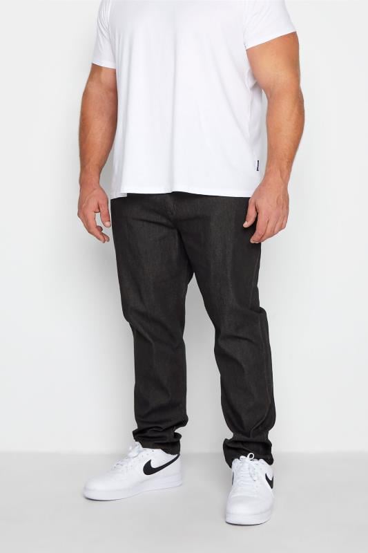 D555 Big & Tall Black Stretch Comfort Fit Jeans