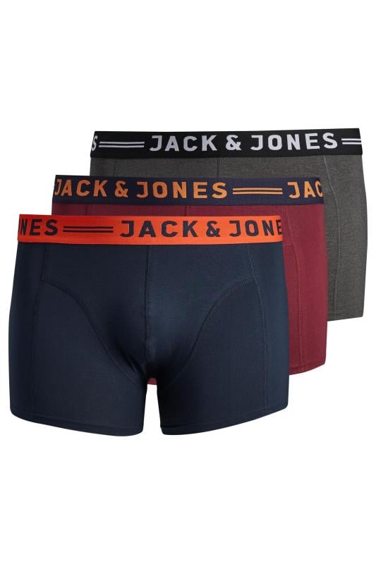 JACK & JONES Red 3 Pack Trunks