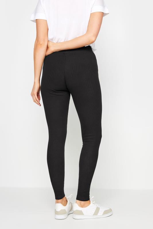 LTS Tall Women's Black High Waisted Ribbed Leggings | Long Tall Sally 3