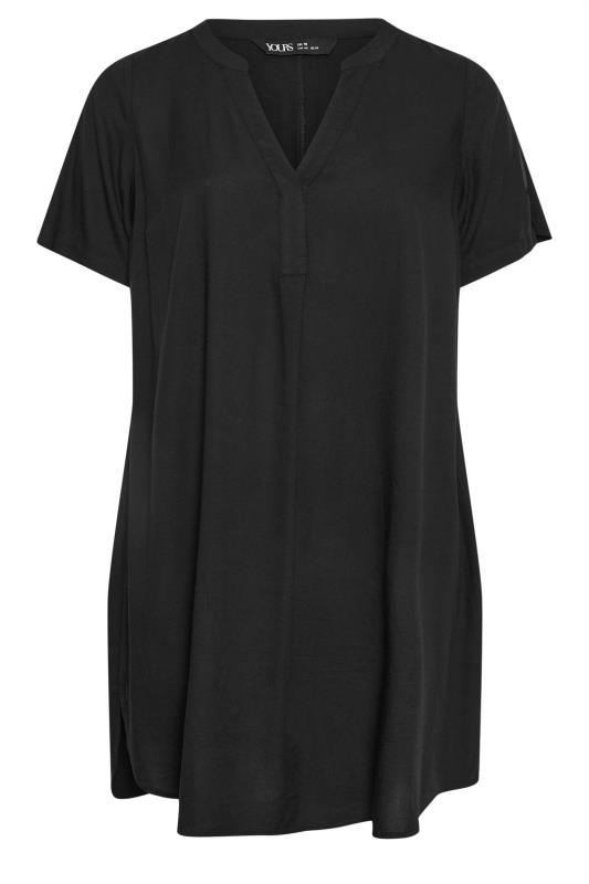 YOURS Curve Black Midi Tunic Dress | Yours Clothing  3