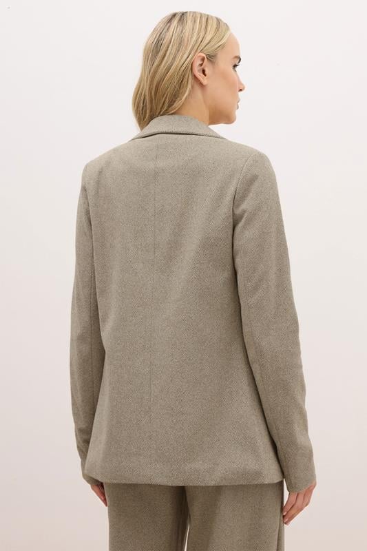 LTS PREMIUM Tall Brown Herringbone Blazer | Long Tall Sally 4
