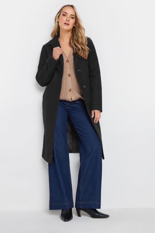 LTS Tall Black Single Breasted Formal Coat | Long Tall Sally 2