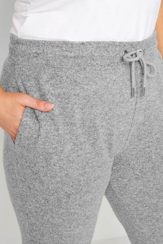 YOURS Plus Size Grey Soft Touch Joggers | Yours Clothing  4