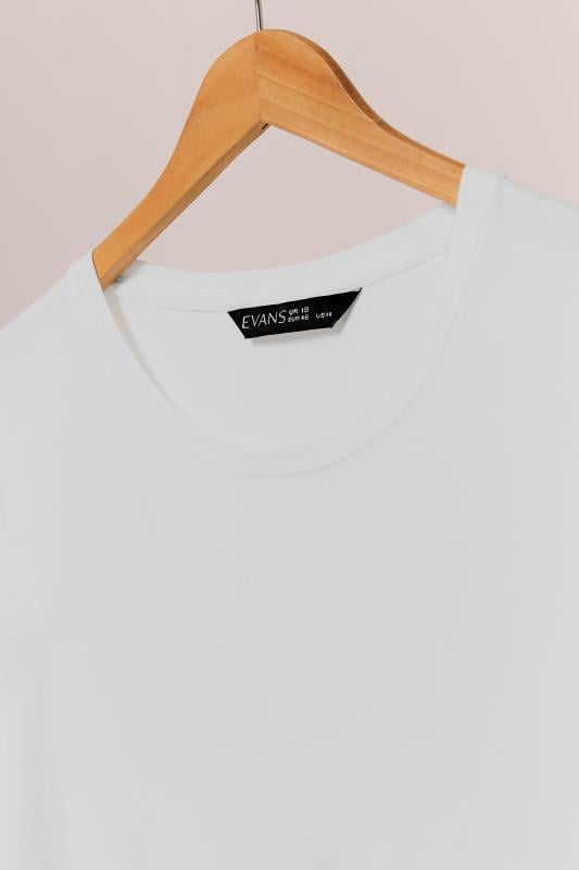 EVANS Plus Size White Essential T-Shirt | Evans 6