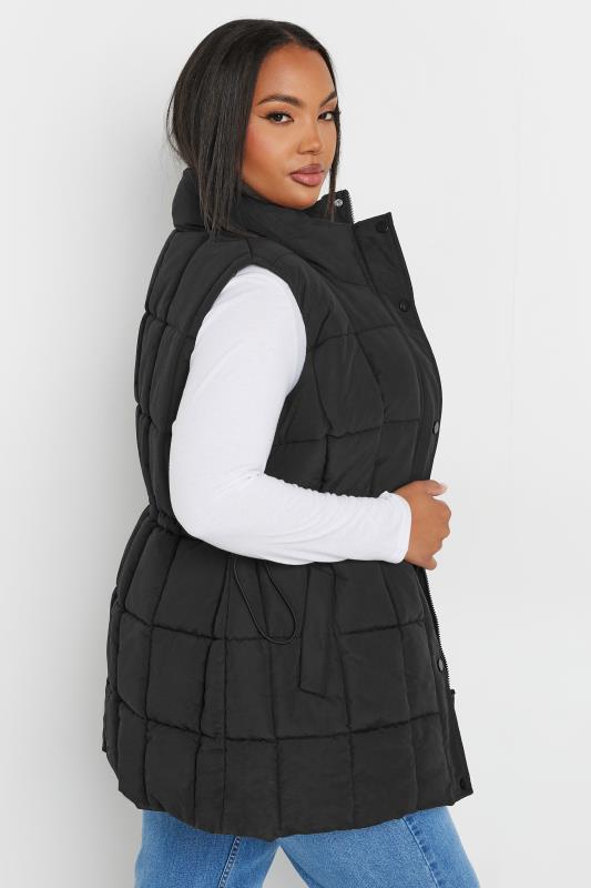 YOURS Plus Size Black Quilted Lightweight Gilet | Yours Clothing 4