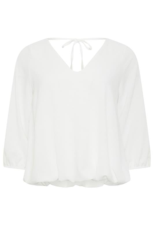 STAR White Bubble Hem Top  | StarByJM 5