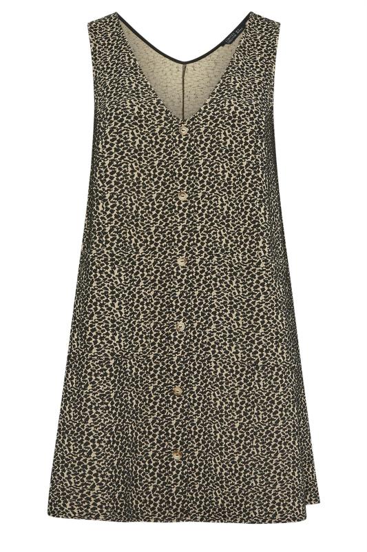 LIMITED COLLECTION Curve Grey Animal Print A-Line Pinafore Dress | Yours Clothing 5