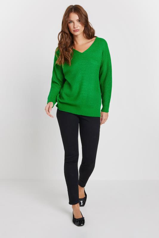 M&Co Fern Green V-Neck Knitted Jumper | M&Co 2