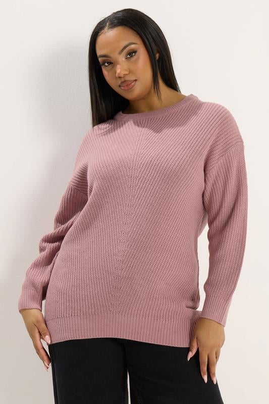 YOURS Curve Light Pink Essential Jumper