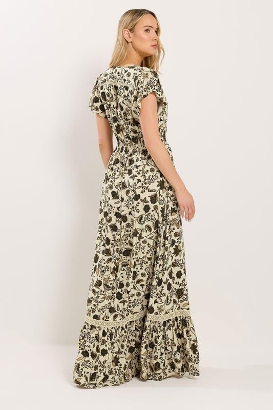 LTS Tall Women's Green Floral Button Maxi Dress | Long Tall Sally 4