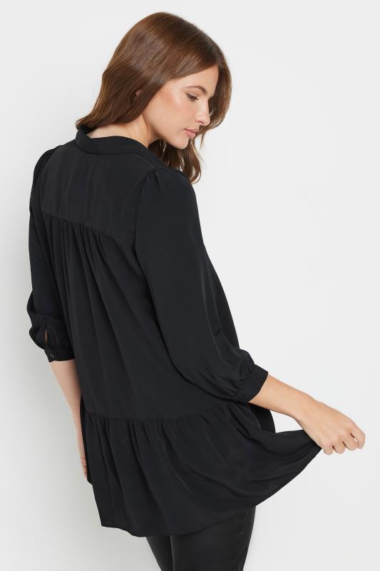 M&Co Black Frill Hem Shirt | M&Co 4