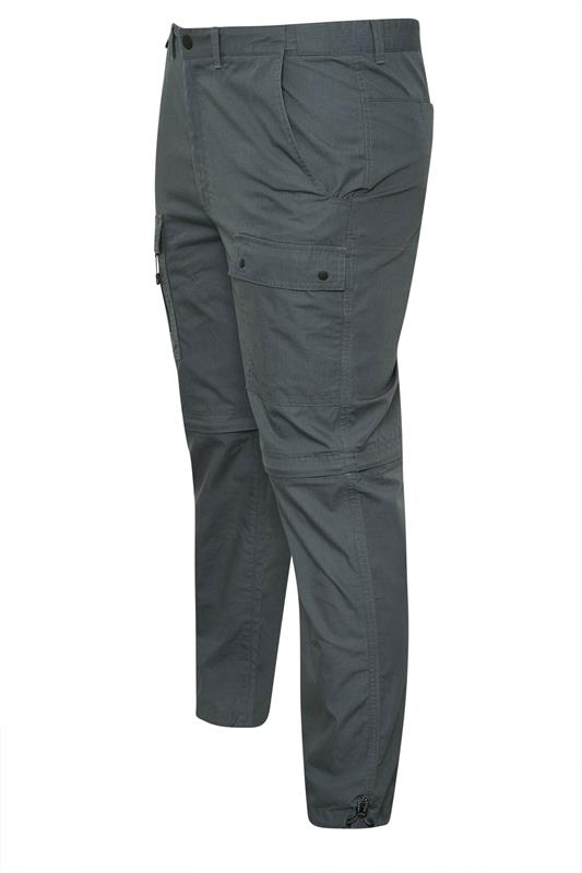 BadRhino Big & Tall Slate Grey Zip Off Trekking Trousers | BadRhino 9