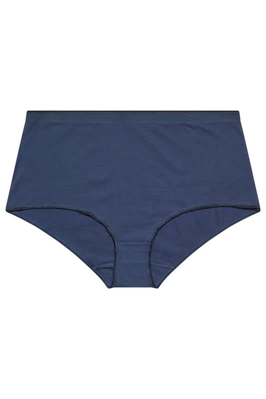 YOURSET 5 PACK Plus Size Blue Pastel Full Briefs | Yours Clothing 10