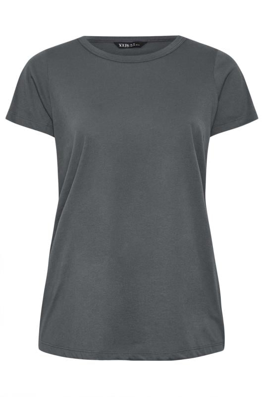3 PACK Curve Green & Grey Essential T-Shirts | Yours Clothing 10