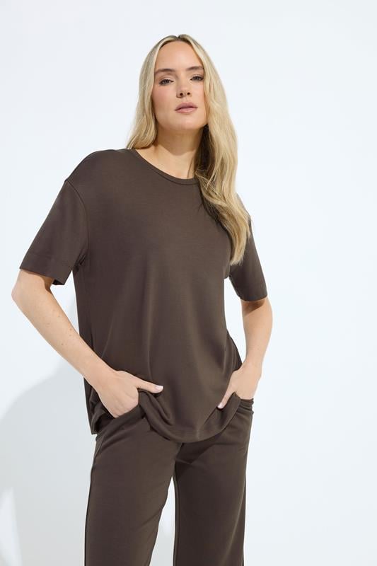 LTS PREMIUM Tall Chocolate Brown Short Sleeve T-Shirt