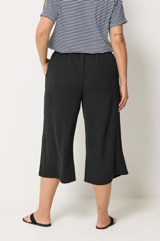 YOURS Plus Size Black Culottes | Yours Clothing 2