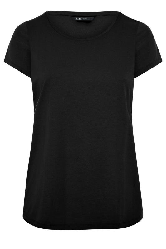 YOURS 2 PACK Plus Size Black Core T-Shirts | Yours Clothing 7