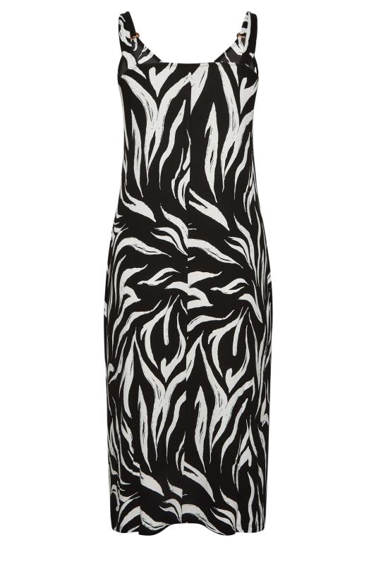 YOURS Plus Size Black Animal Print Beach Dress | Yours Clothing 4