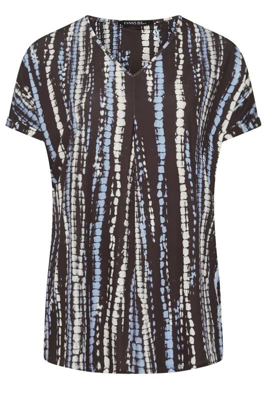 EVANS Plus Size Brown Tie Dye Swing Top | Evans 5