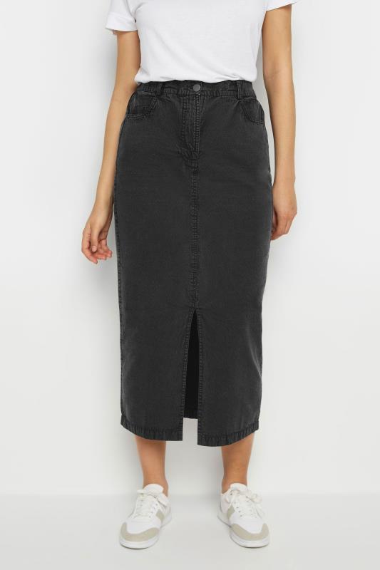 LTS Tall Women's Black Acid Wash Midi Skirt | Long Tall Sally 2