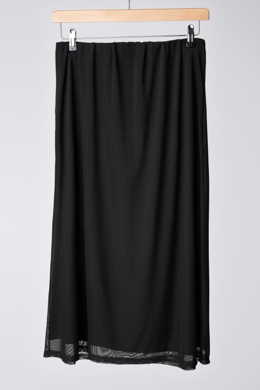 EVANS Plus Size Black Mesh Skirt | Evans 4