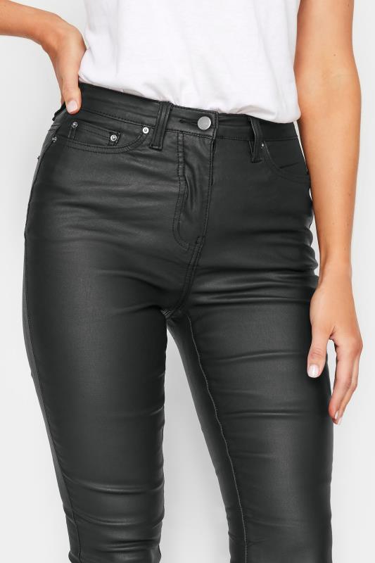 LTS Tall Black AVA Coated Jeans | Long Tall Sally 3