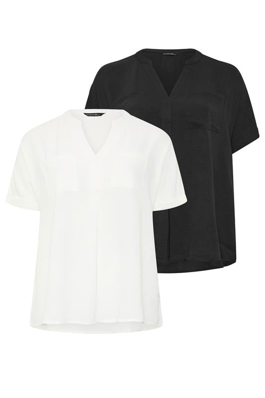  EVANS Curve 2 Pack Black And White Utility Shirts