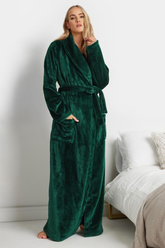 LTS Tall Emerald Green Super Luxe Maxi Dressing Gown | Long Tall Sally 2