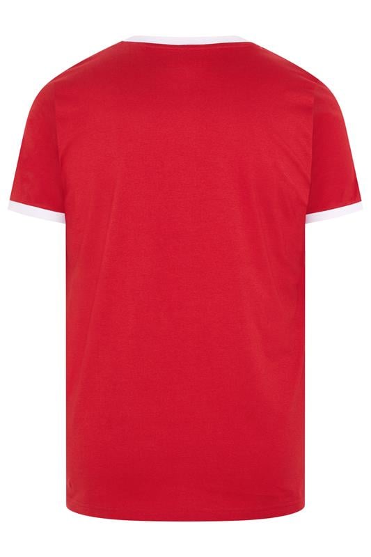 BadRhino Big & Tall Red Ringer T-Shirt | BadRhino 6