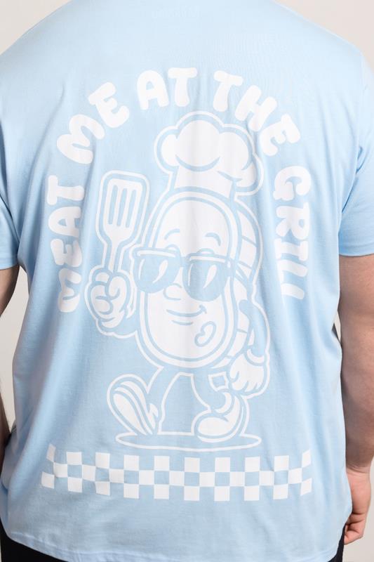 BadRhino Big & Tall Blue 'Meat Grill' Graphic T-Shirt | BadRhino 4