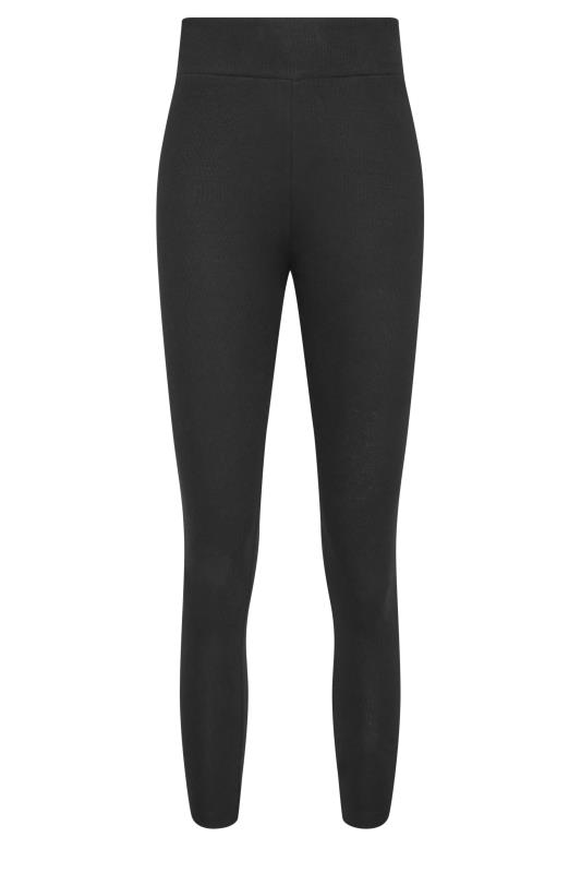 LTS Tall Women's Black High Waisted Ribbed Leggings | Long Tall Sally 5