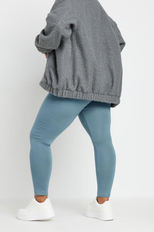 YOURS Plus Size Grey Stretch Leggings | Yours Clothing 3