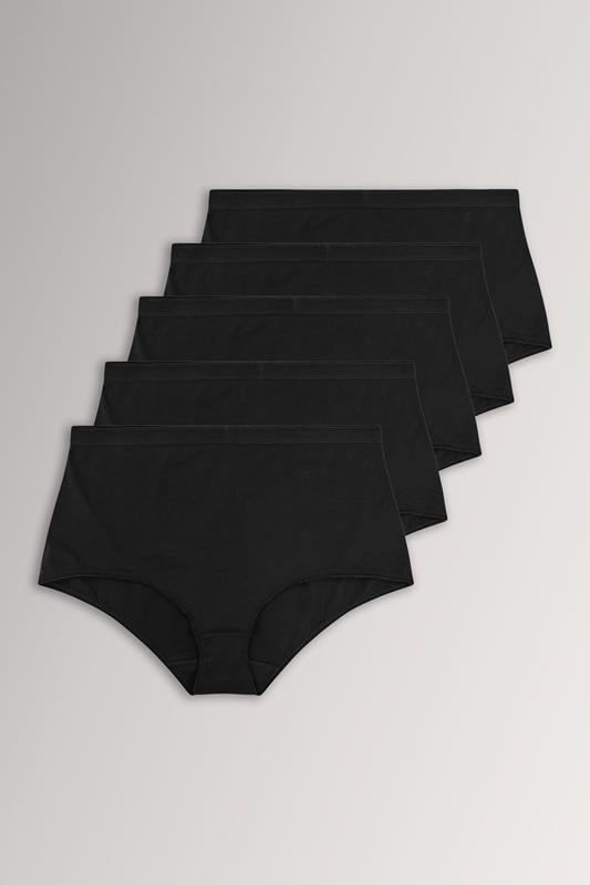  YOURSET Curve 5 PACK Black Stretch Full Briefs